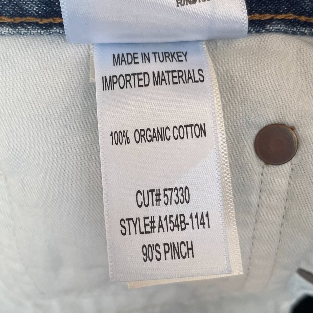 Agolde 90's Pinch Waist High Rise Jeans Lineup Organic Cotton Size 26 NWT - Picture 10 of 10